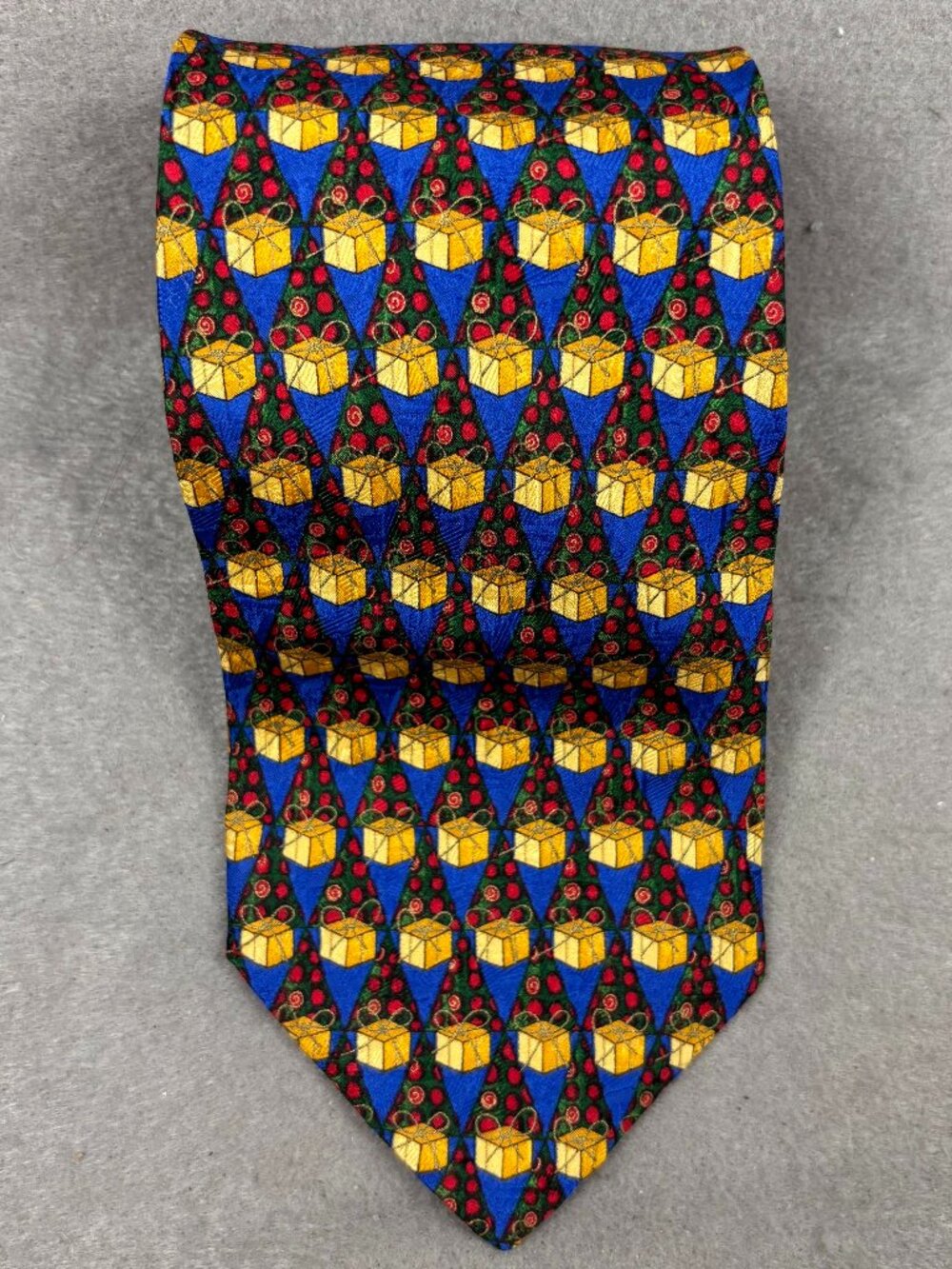 Ermenegildo Zegna Christmas Tree Gift Box Silk Tie Italy